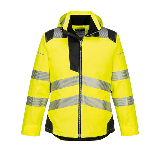 Yellow-Black - Front - Portwest Mens Hi-Vis Winter Jacket