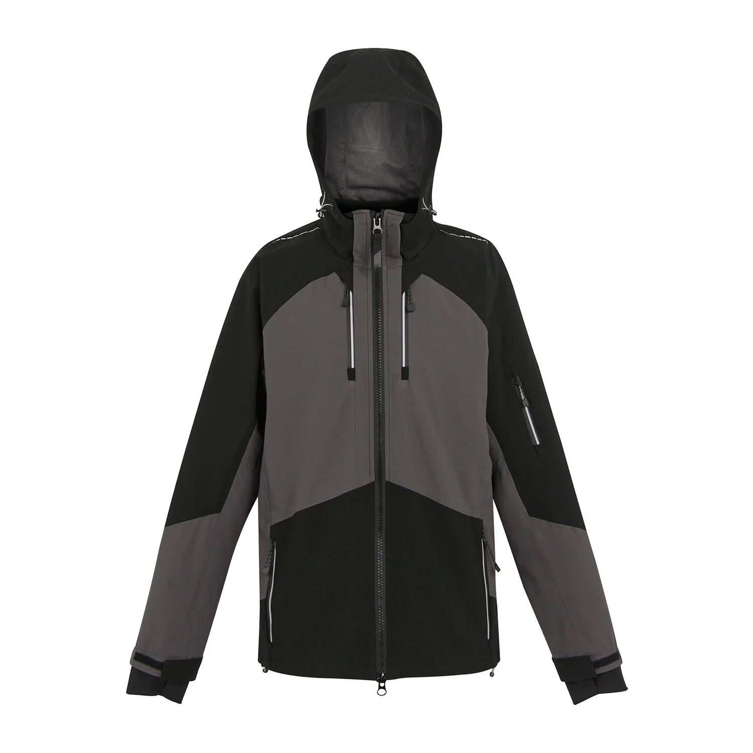 Slate Grey-Black - Front - Regatta Professional Mens 4 Way Stretch Waterproof Soft Shell Jacket