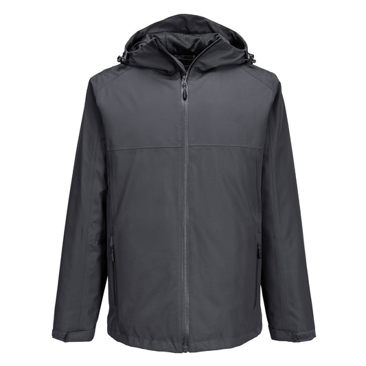 Grey - Front - Portwest Mens Professional Waterproof Jacket