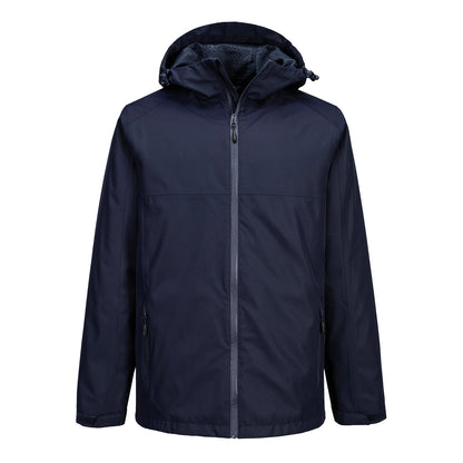 Navy - Front - Portwest Mens Professional Waterproof Jacket