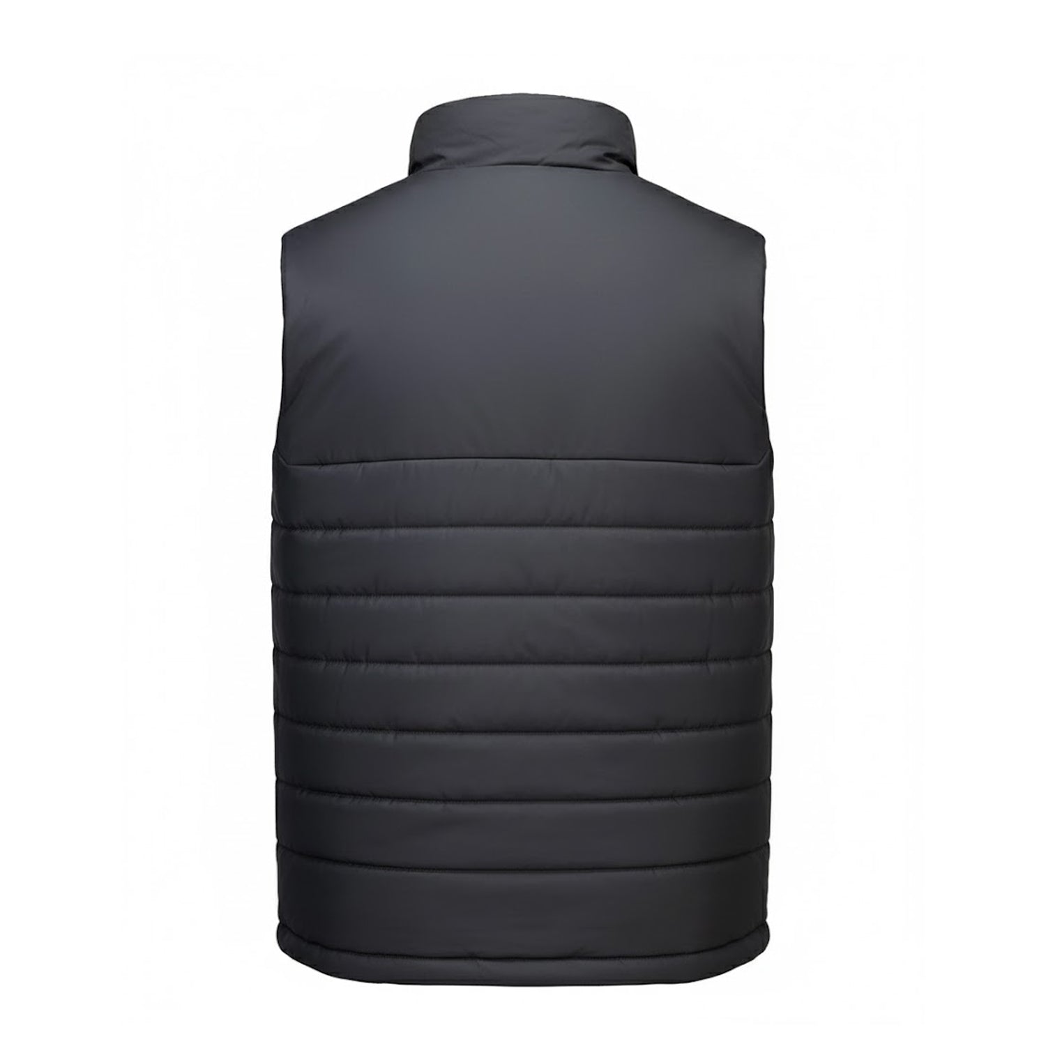Grey - Back - Portwest Mens Professional Baffled Gilet