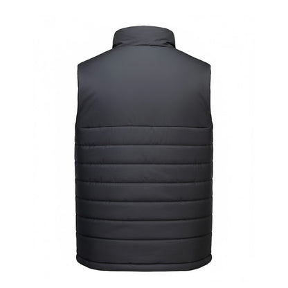 Grey - Back - Portwest Mens Professional Baffled Gilet