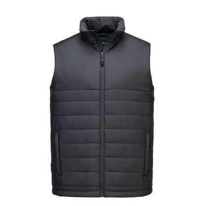 Grey - Front - Portwest Mens Professional Baffled Gilet