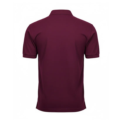Wine - Back - Tee Jays Mens Stretch Polo Shirt