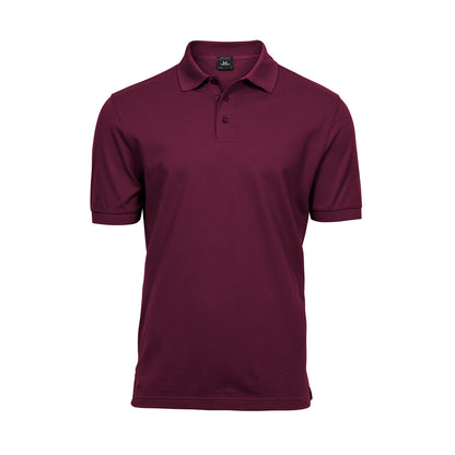 Wine - Front - Tee Jays Mens Stretch Polo Shirt