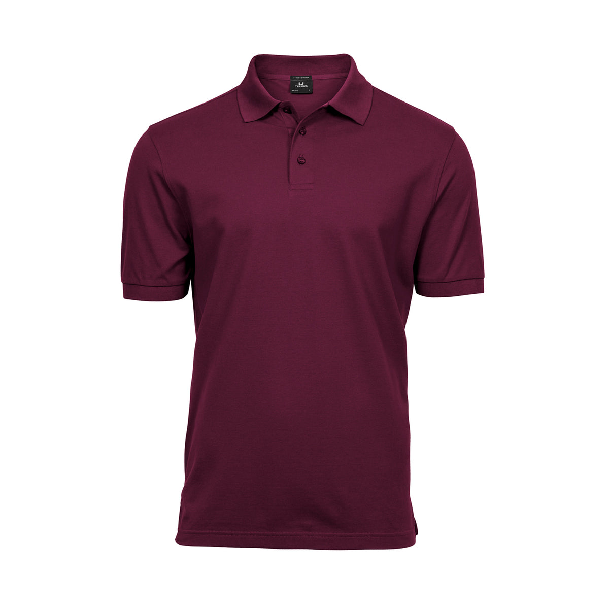 Wine - Front - Tee Jays Mens Stretch Polo Shirt