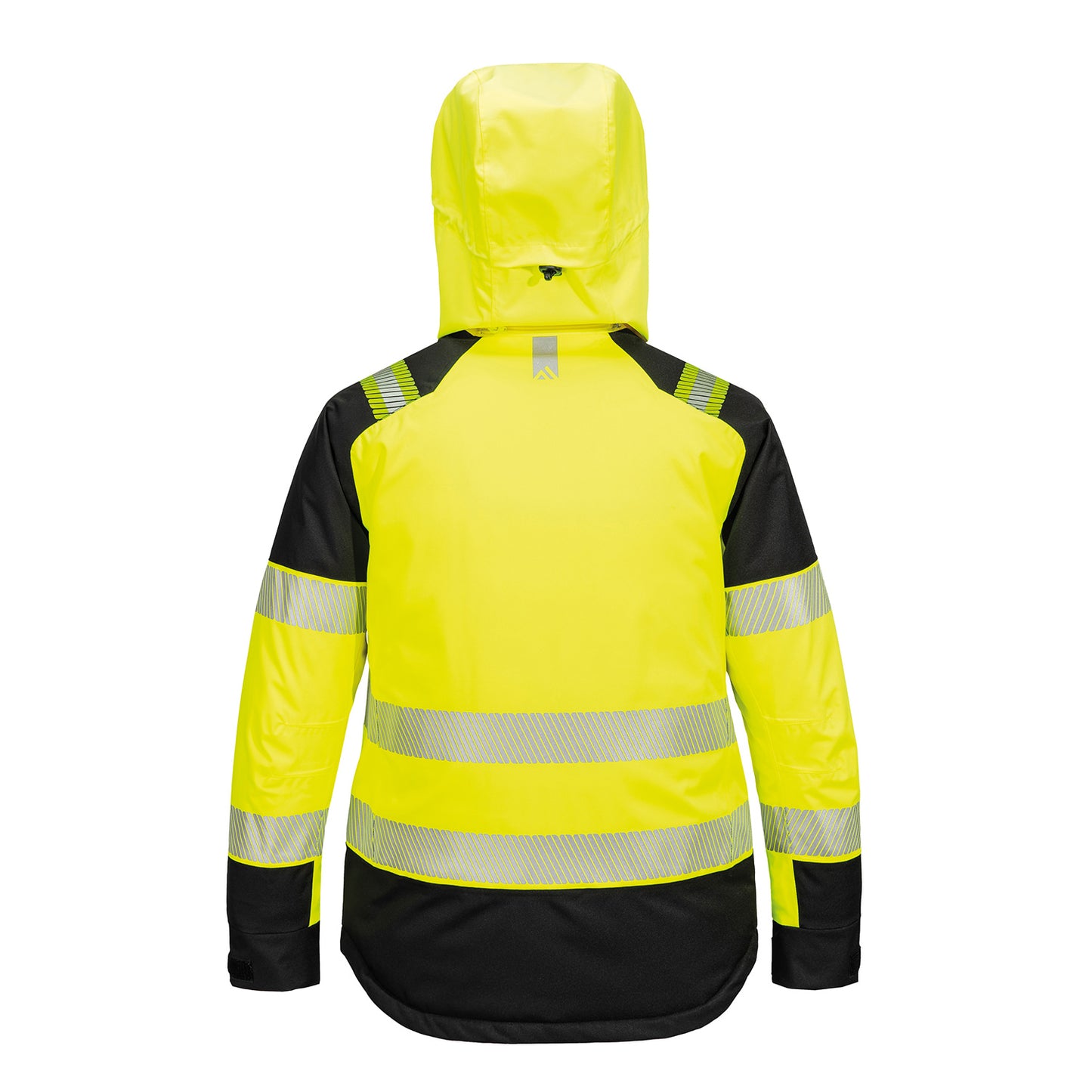 Yellow-Black - Back - Portwest Womens-Ladies PW3 Hi-Vis Winter Jacket