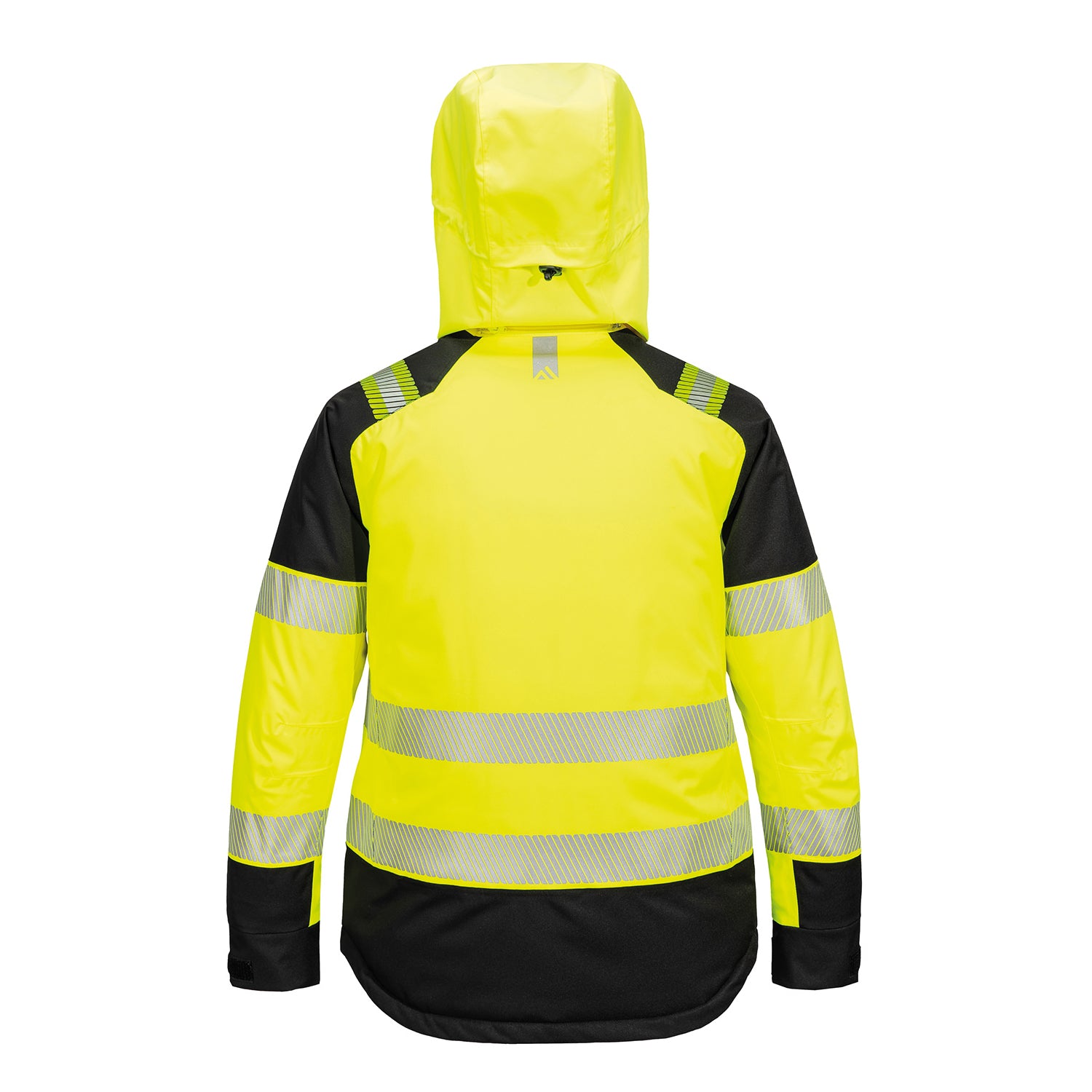 Yellow-Black - Back - Portwest Womens-Ladies PW3 Hi-Vis Winter Jacket