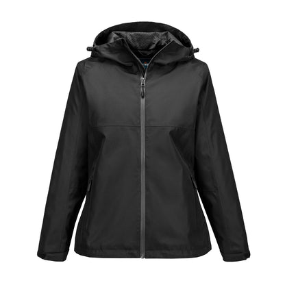 Black - Front - Portwest Womens-Ladies Professional Waterproof Jacket