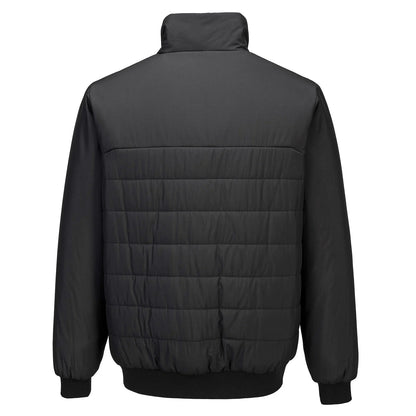Black - Back - Portwest Mens Professional Insulated Bomber Jacket