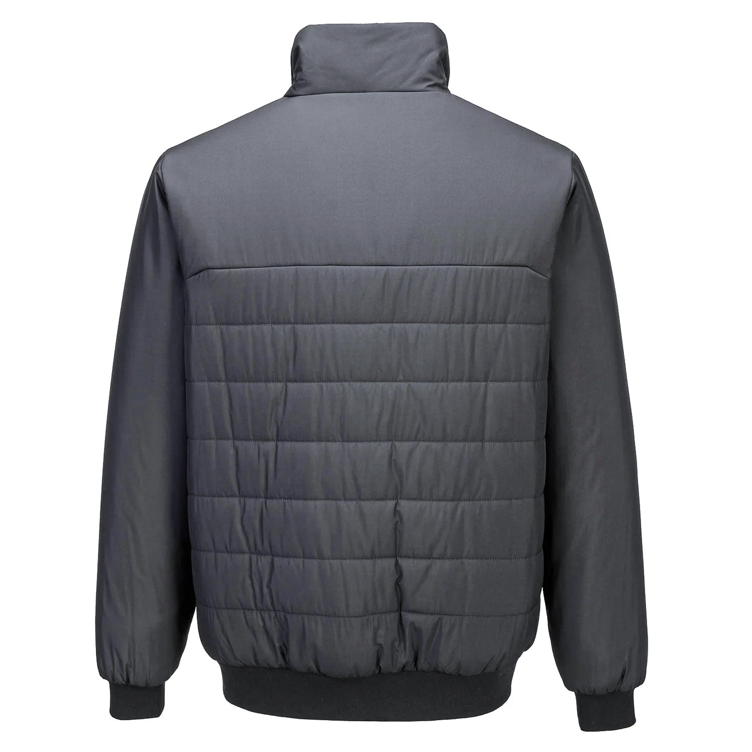 Grey - Back - Portwest Mens Professional Insulated Bomber Jacket
