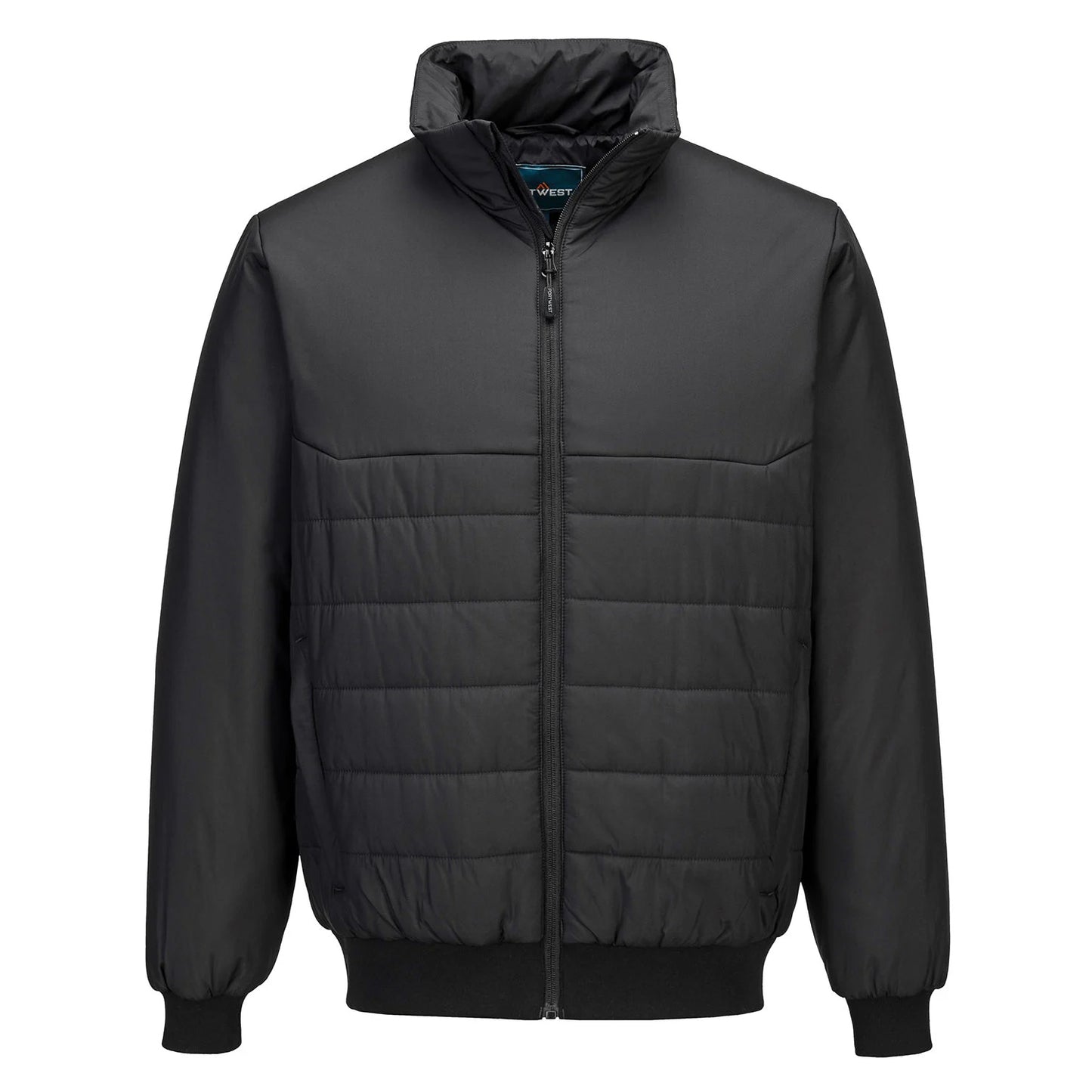 Black - Front - Portwest Mens Professional Insulated Bomber Jacket