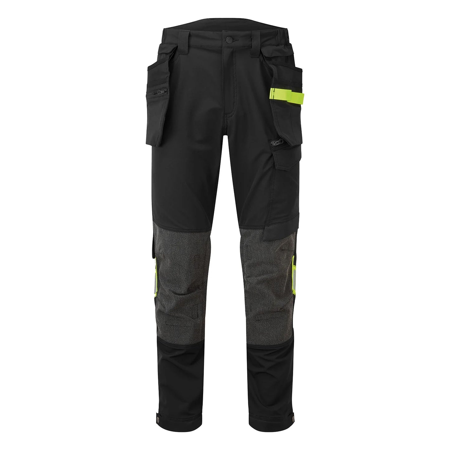 Black - Front - Portwest Mens Holster Detachable Stretch Work Trousers