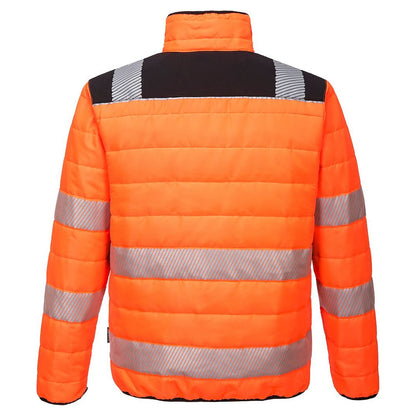 Orange-Black - Back - Portwest Mens Hi-Vis Jacket