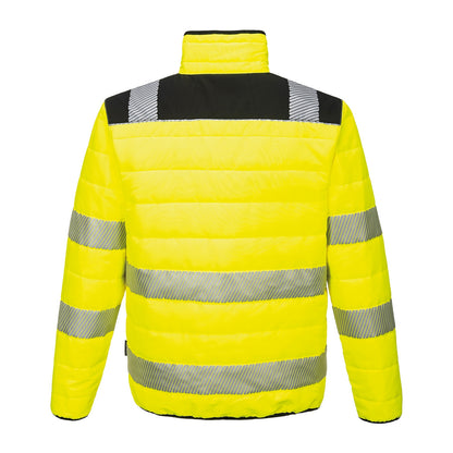 Yellow-Black - Back - Portwest Mens Hi-Vis Jacket