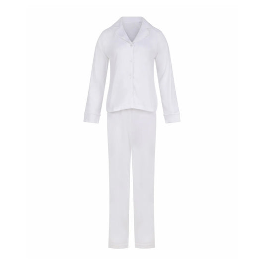 Ivory - Front - Towel City Womens-Ladies Supersoft Pyjama Set