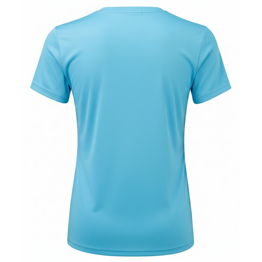 Turquoise - Back - TriDri Womens-Ladies Ion-Charge Textured Recycled T-Shirt