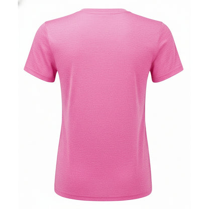 Pink Melange - Back - TriDri Womens-Ladies Ion-Charge Textured Recycled T-Shirt