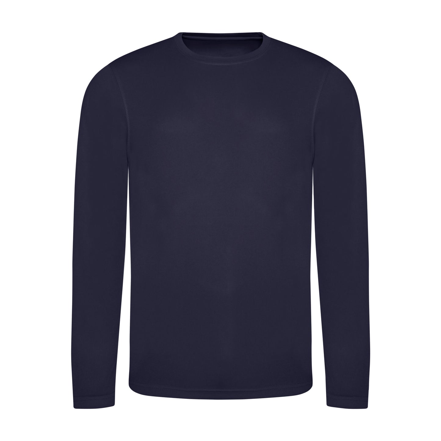 New French Navy - Front - Awdis Mens Long-Sleeved T-Shirt