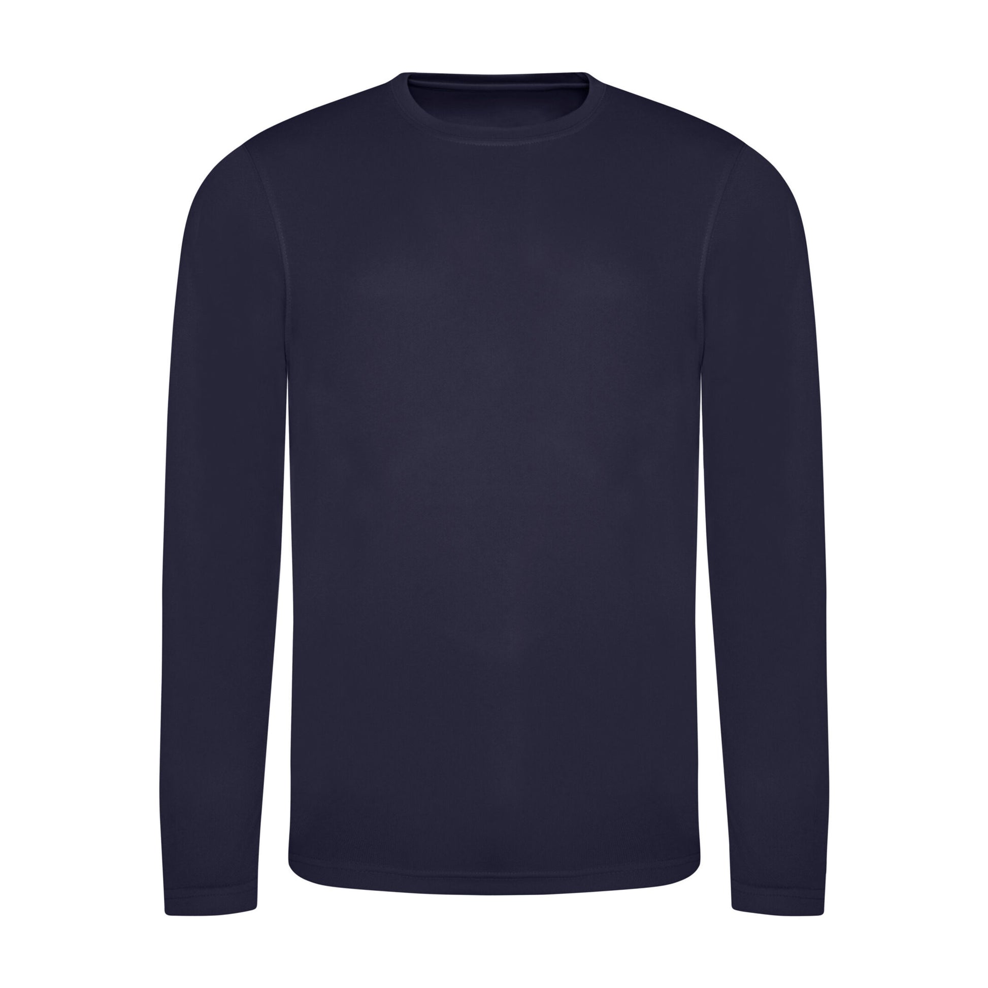 New French Navy - Front - Awdis Mens Long-Sleeved T-Shirt
