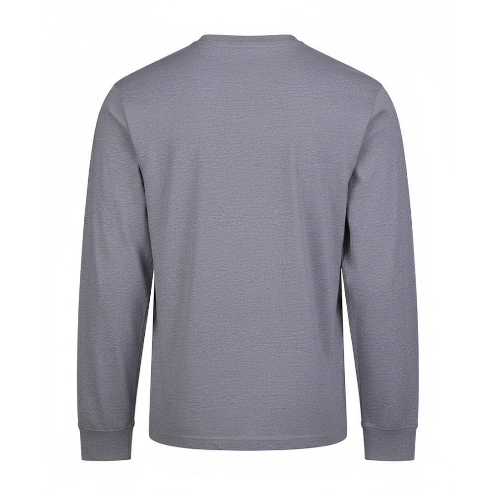 Heather Grey - Back - Awdis Mens Long-Sleeved T-Shirt