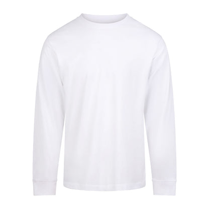 Arctic White - Front - Awdis Mens Long-Sleeved T-Shirt