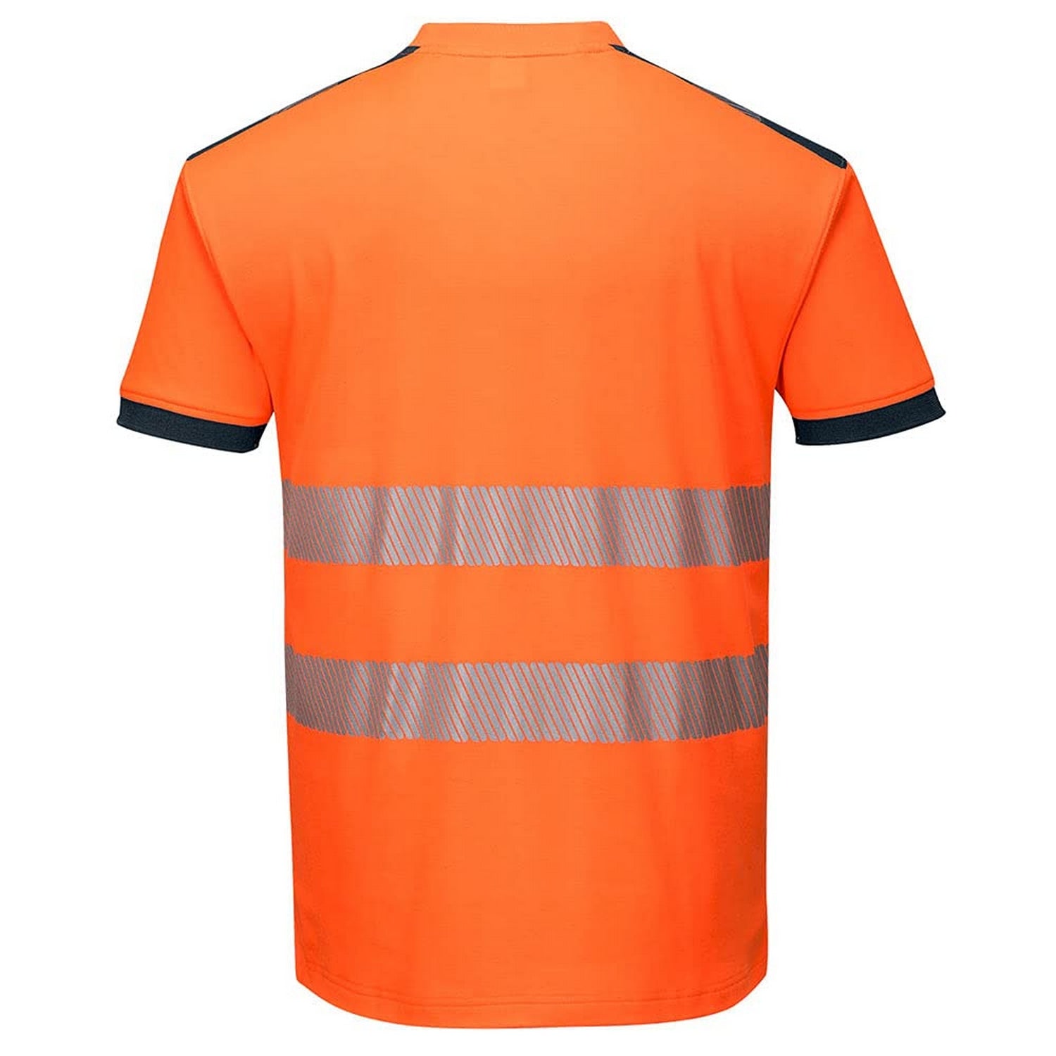 Orange-Black - Back - Portwest Mens PW3 Hi-Vis T-Shirt