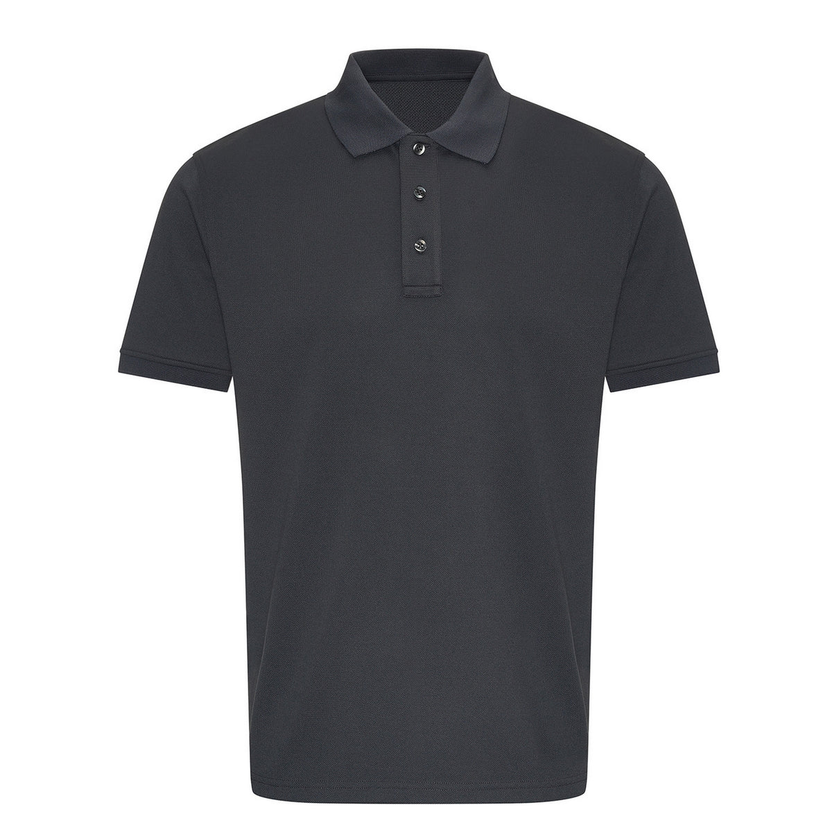 Solid Grey - Front - PRO RTX Mens Pro Wicking Polo Shirt