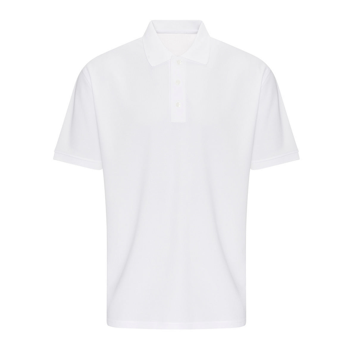 White - Front - PRO RTX Mens Pro Wicking Polo Shirt