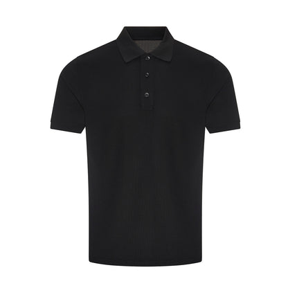 Black - Front - PRO RTX Mens Pro Wicking Polo Shirt