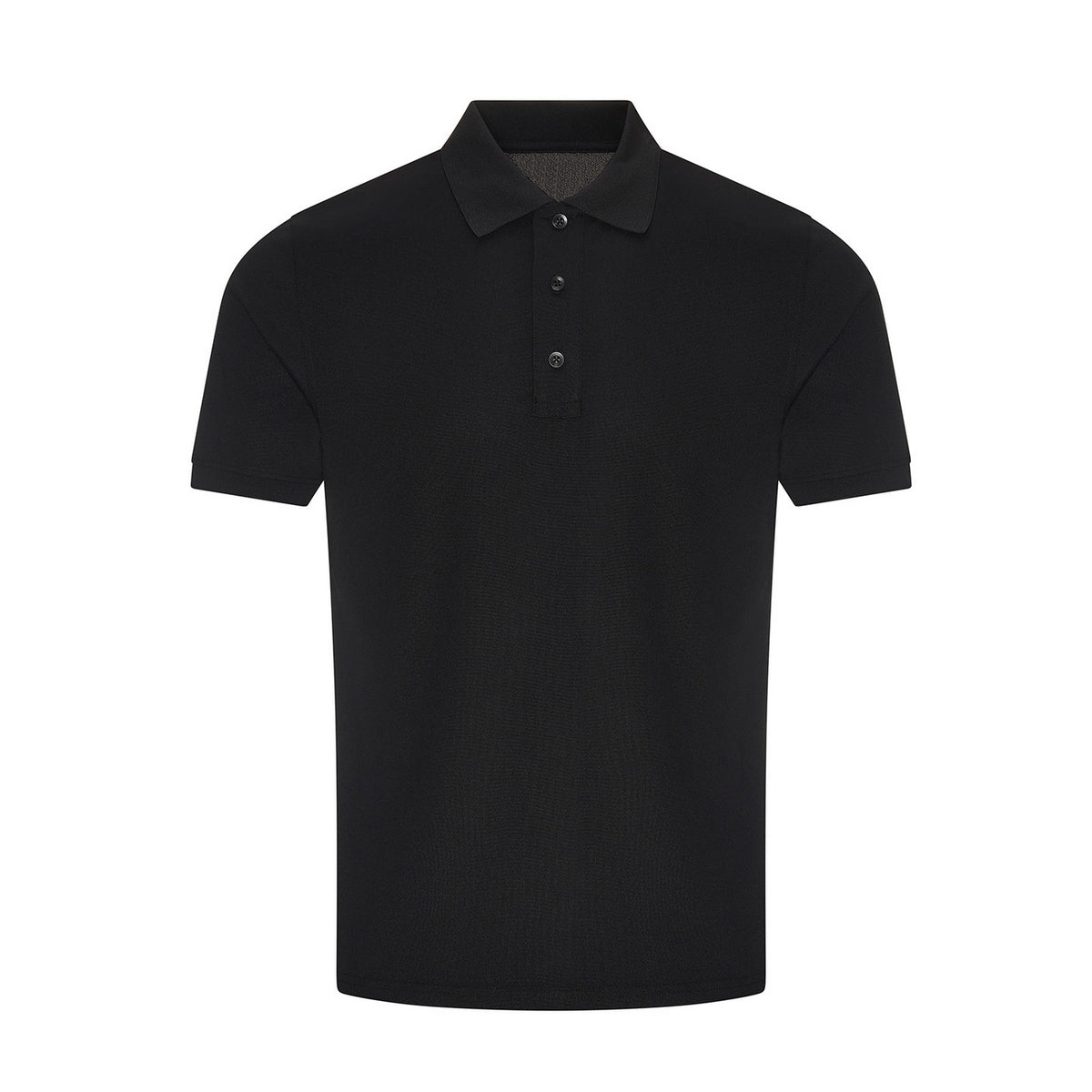 Black - Front - PRO RTX Mens Pro Wicking Polo Shirt