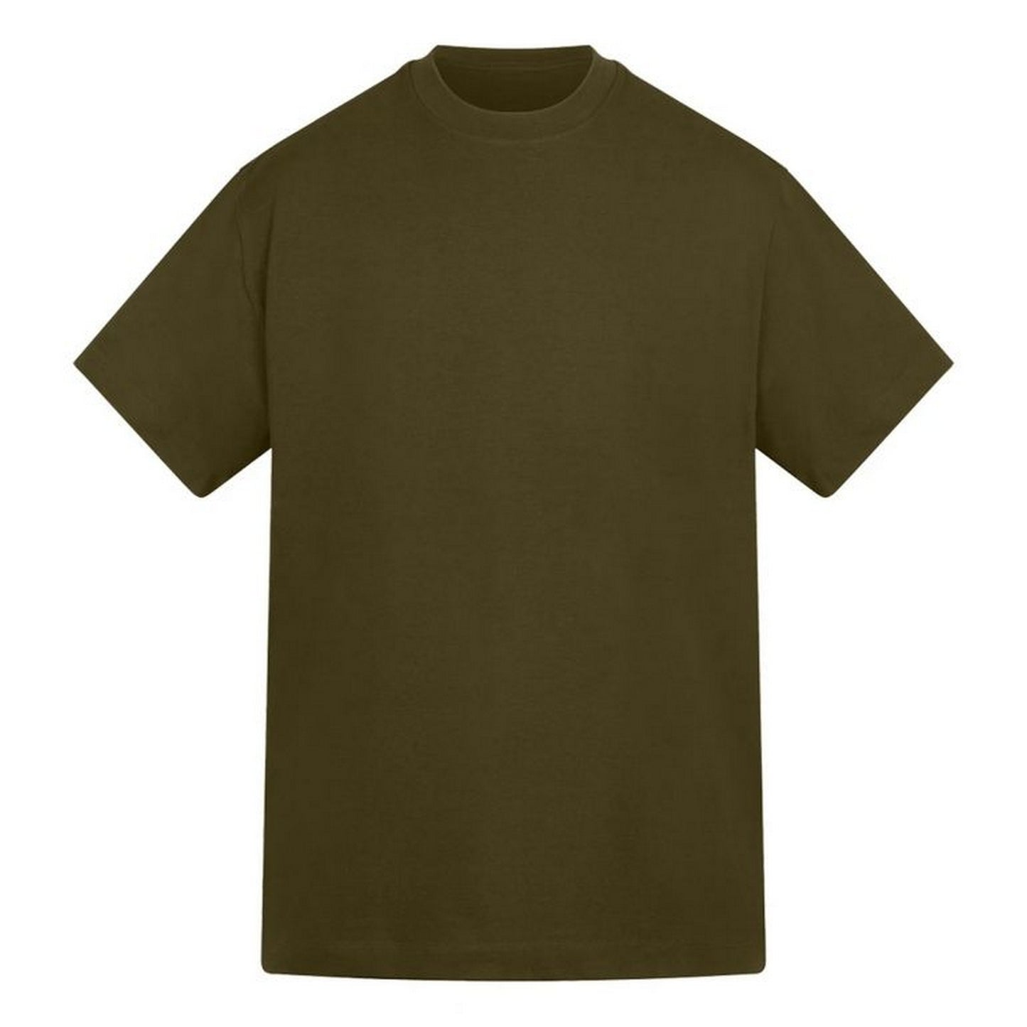 Khaki - Front - Anthem Mens Amplify Heavyweight T-Shirt