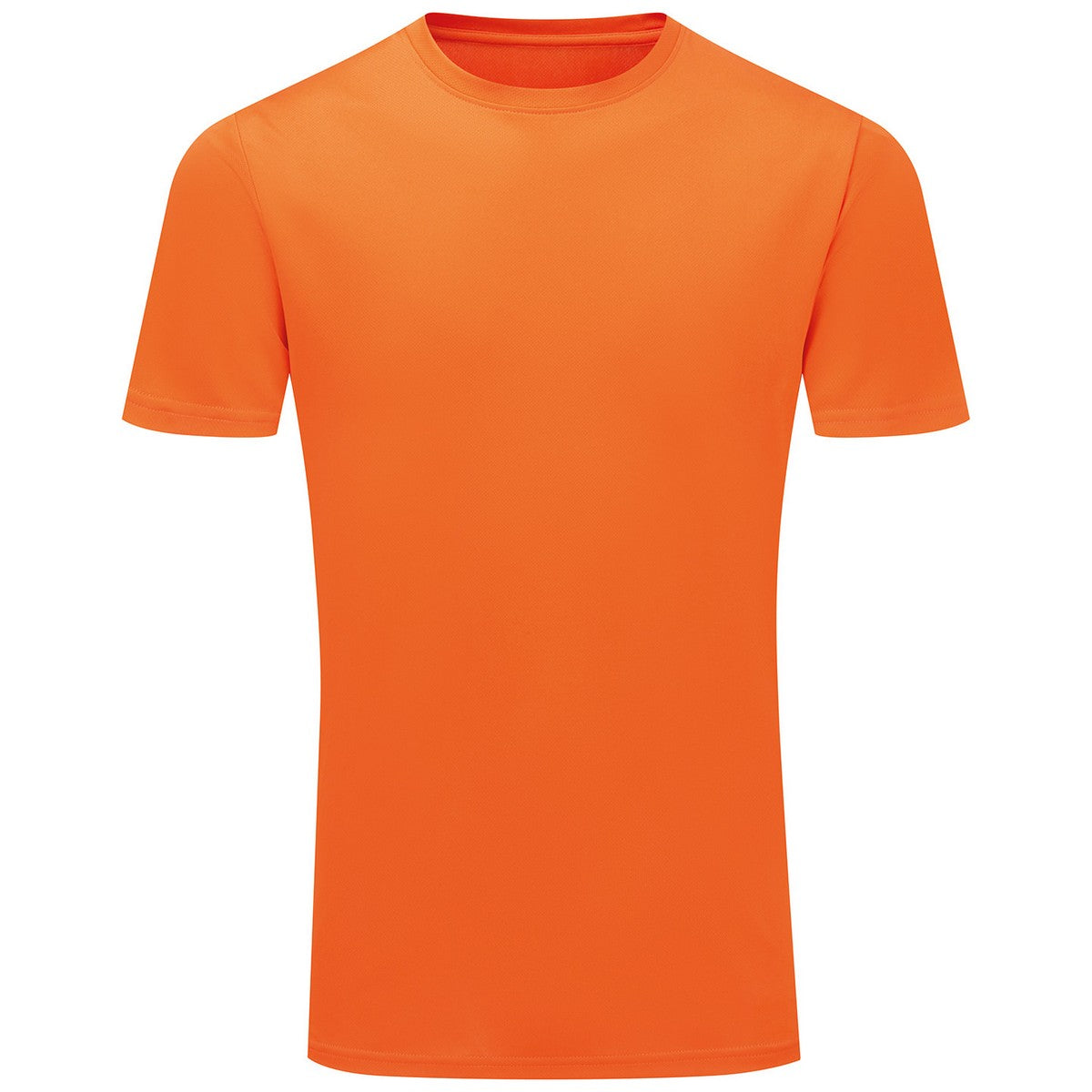 Orange - Front - TriDri Mens Ion-Charge Textured Recycled T-Shirt