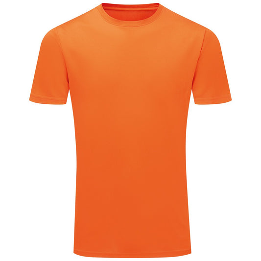 Orange - Front - TriDri Mens Ion-Charge Textured Recycled T-Shirt