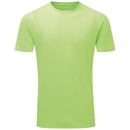 Lightning Green - Front - TriDri Mens Ion-Charge Textured Recycled T-Shirt