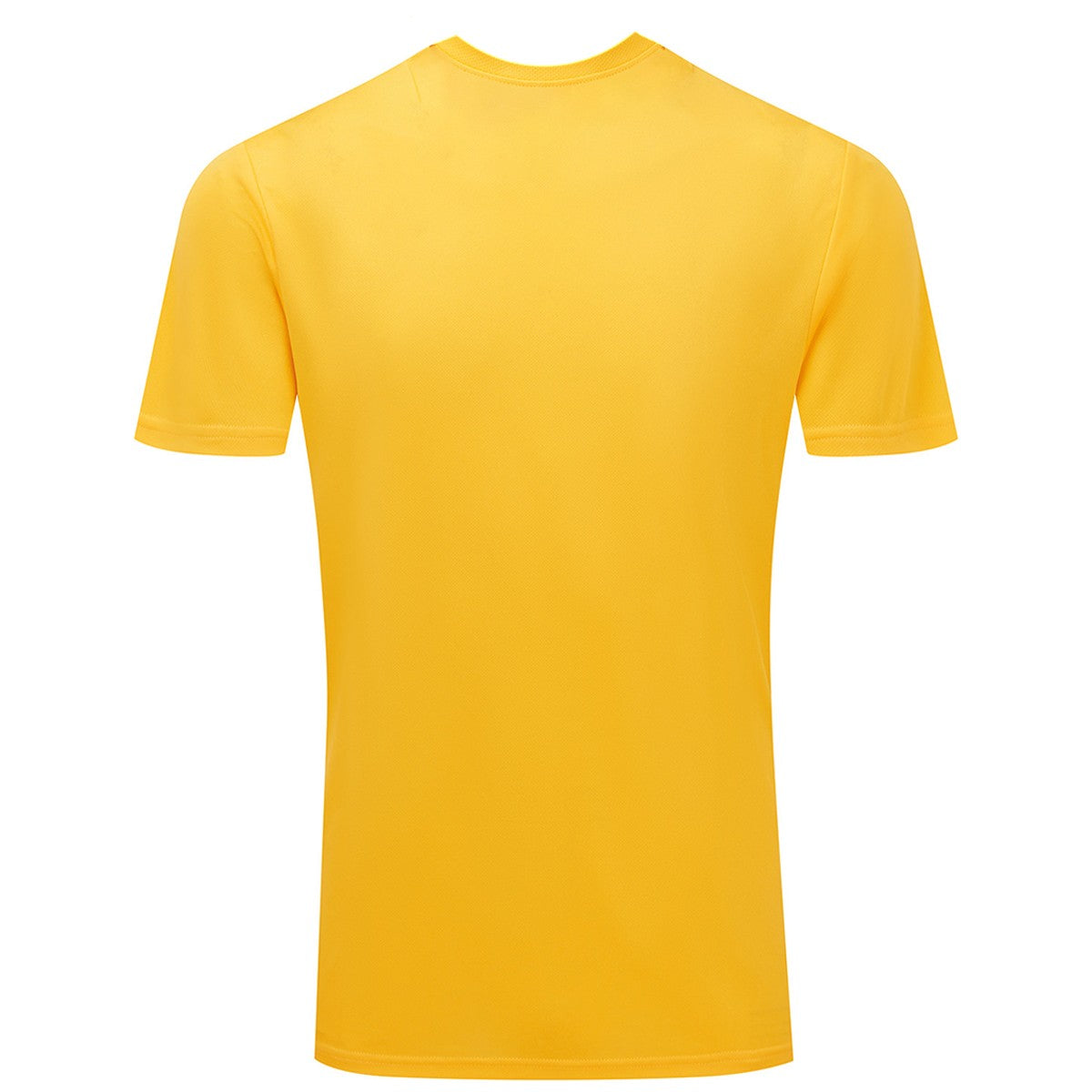 Sun Yellow - Back - TriDri Mens Ion-Charge Textured Recycled T-Shirt