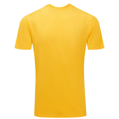 Sun Yellow - Back - TriDri Mens Ion-Charge Textured Recycled T-Shirt