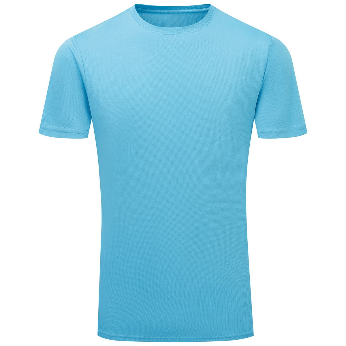 Turquoise - Front - TriDri Mens Ion-Charge Textured Recycled T-Shirt
