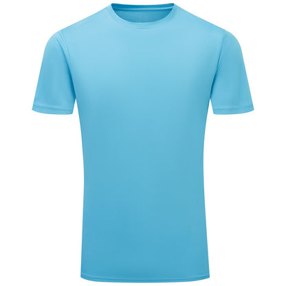 Turquoise - Front - TriDri Mens Ion-Charge Textured Recycled T-Shirt