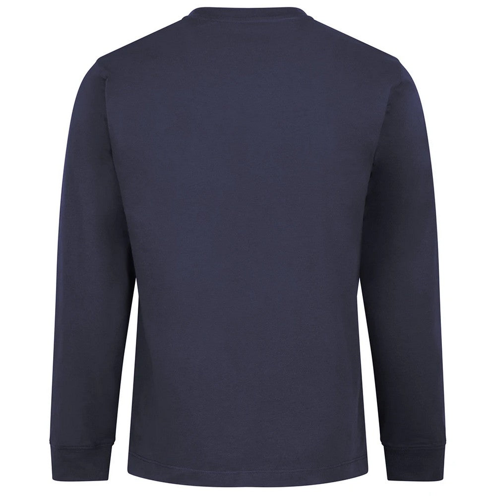 New French Navy - Back - Awdis Mens Long-Sleeved T-Shirt