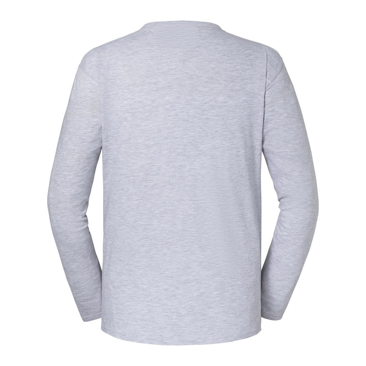 Heather Grey - Back - Fruit of the Loom Mens Iconic 195 Premium Long-Sleeved T-Shirt