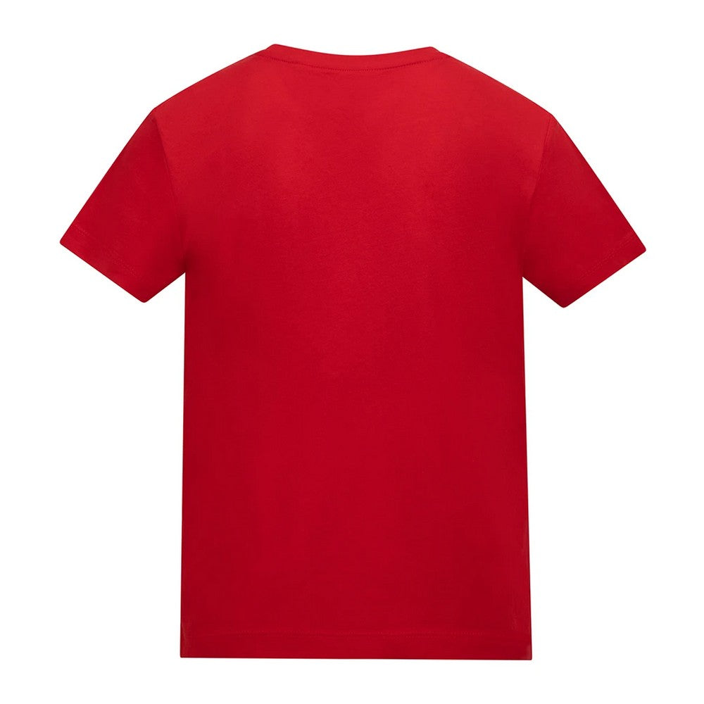 Fire Red - Back - Awdis Childrens-Kids Plain T-Shirt