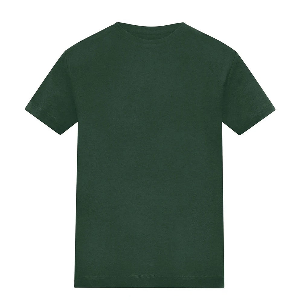 Bottle Green - Front - Awdis Childrens-Kids Plain T-Shirt