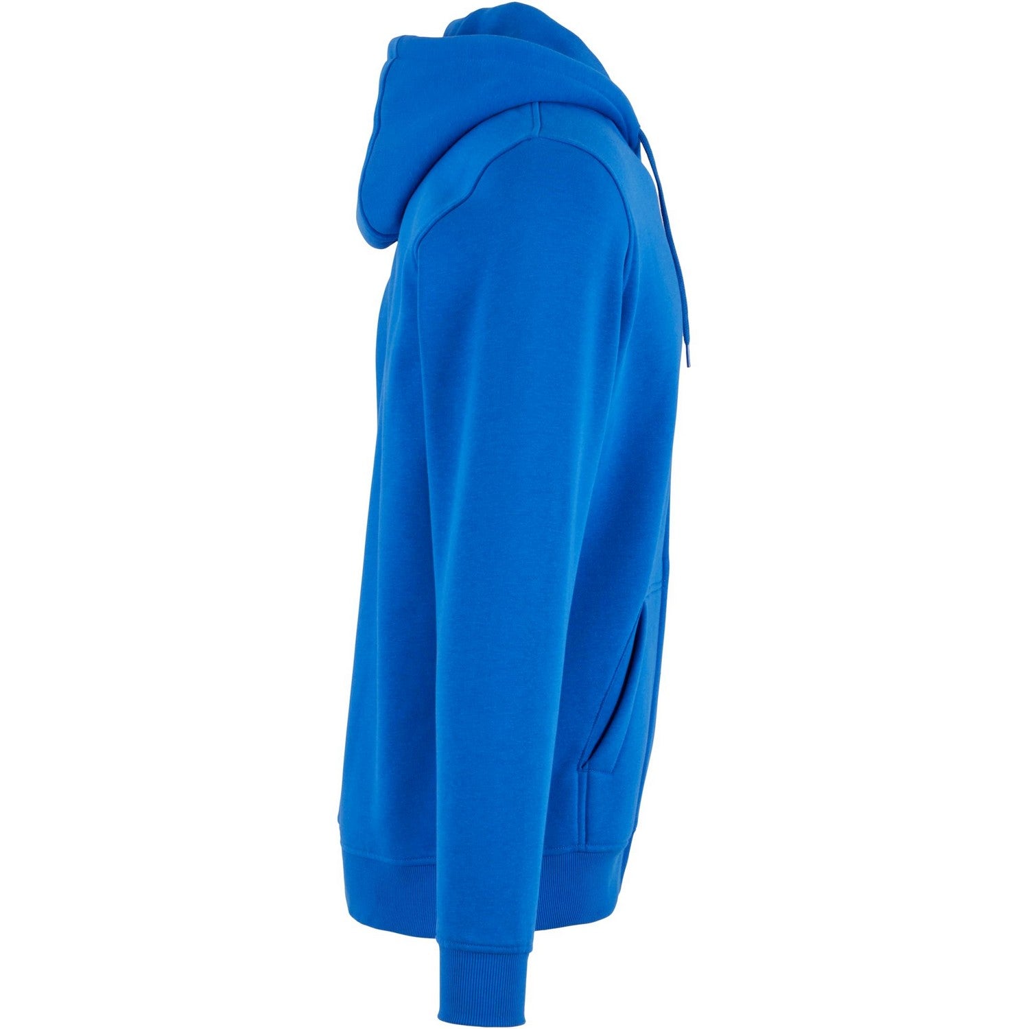 Intense Blue - Side - Build Your Brand Mens Heavy Full Zip Hoodie