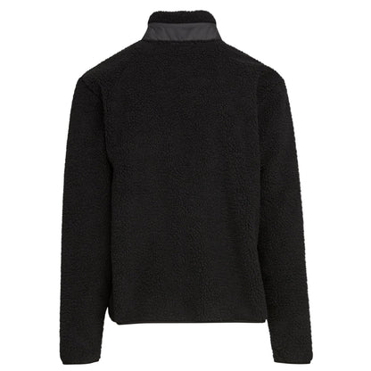 Black - Back - Build Your Brand Mens Bonded Sherpa Jacket