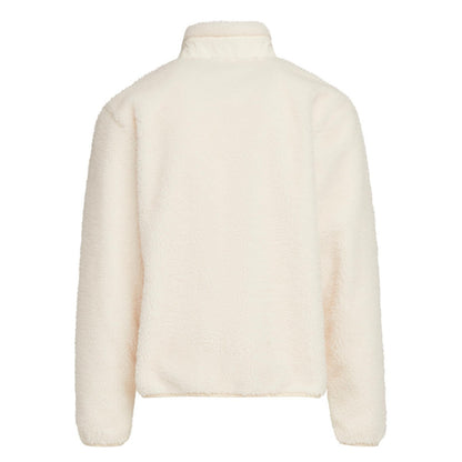 White Sand - Back - Build Your Brand Mens Bonded Sherpa Jacket