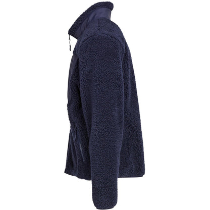 Navy - Lifestyle - Build Your Brand Mens Bonded Sherpa Jacket