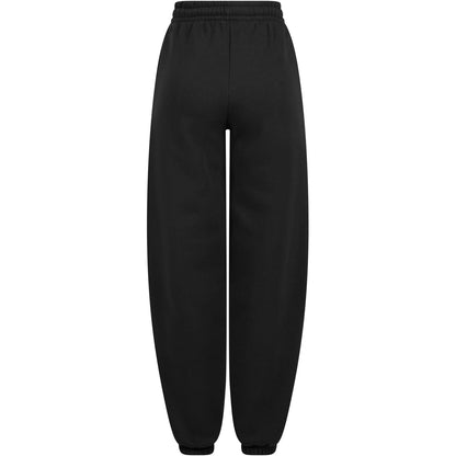 Black - Back - Build Your Brand Womens-Ladies Fluffy Jogging Bottoms