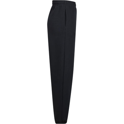 Black - Side - Build Your Brand Womens-Ladies Fluffy Jogging Bottoms