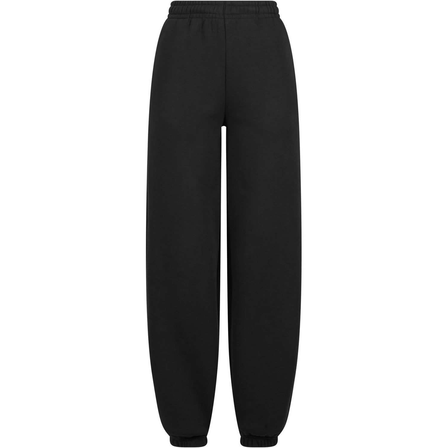 Black - Front - Build Your Brand Womens-Ladies Fluffy Jogging Bottoms